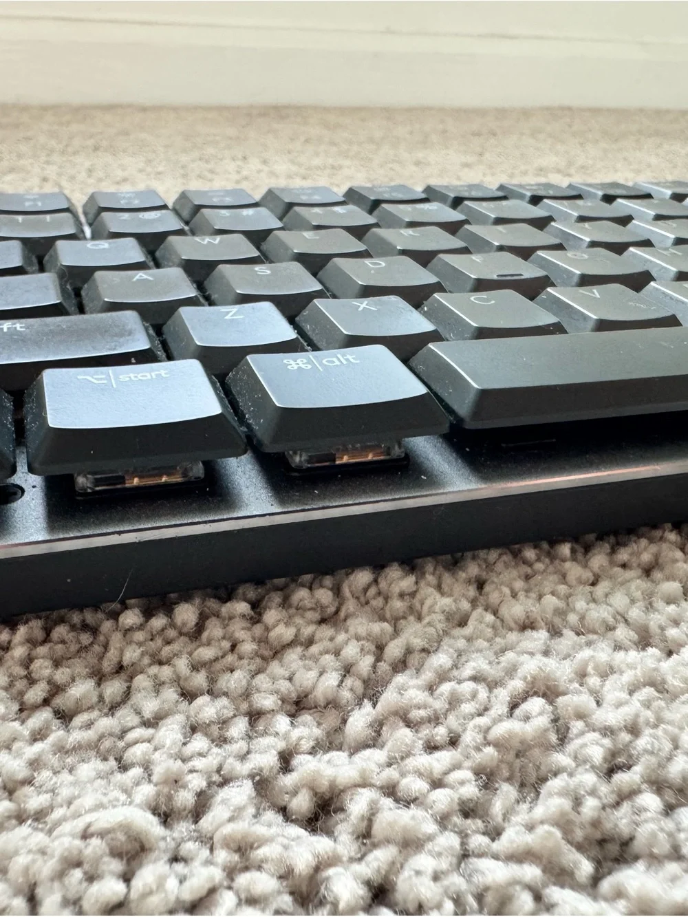 Logitech MX Mechanical Full-Size Wireless Keyboard in Black and Gray